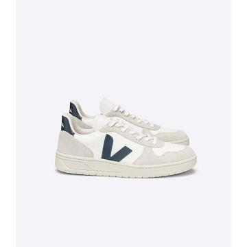 Veja V-10 B-MESH Joggesko Dame White/Blue | NO 662QMA